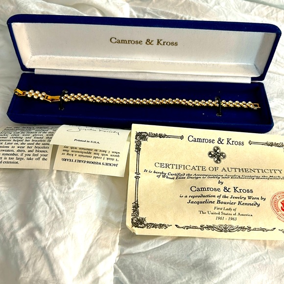 Vintage Camrose & Kross Jacqueline Bouvier Kennedy Bracelet - Picture 1 of 17